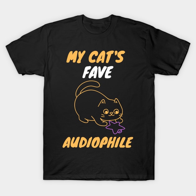 My cat's fave audiophile T-Shirt by SnowballSteps